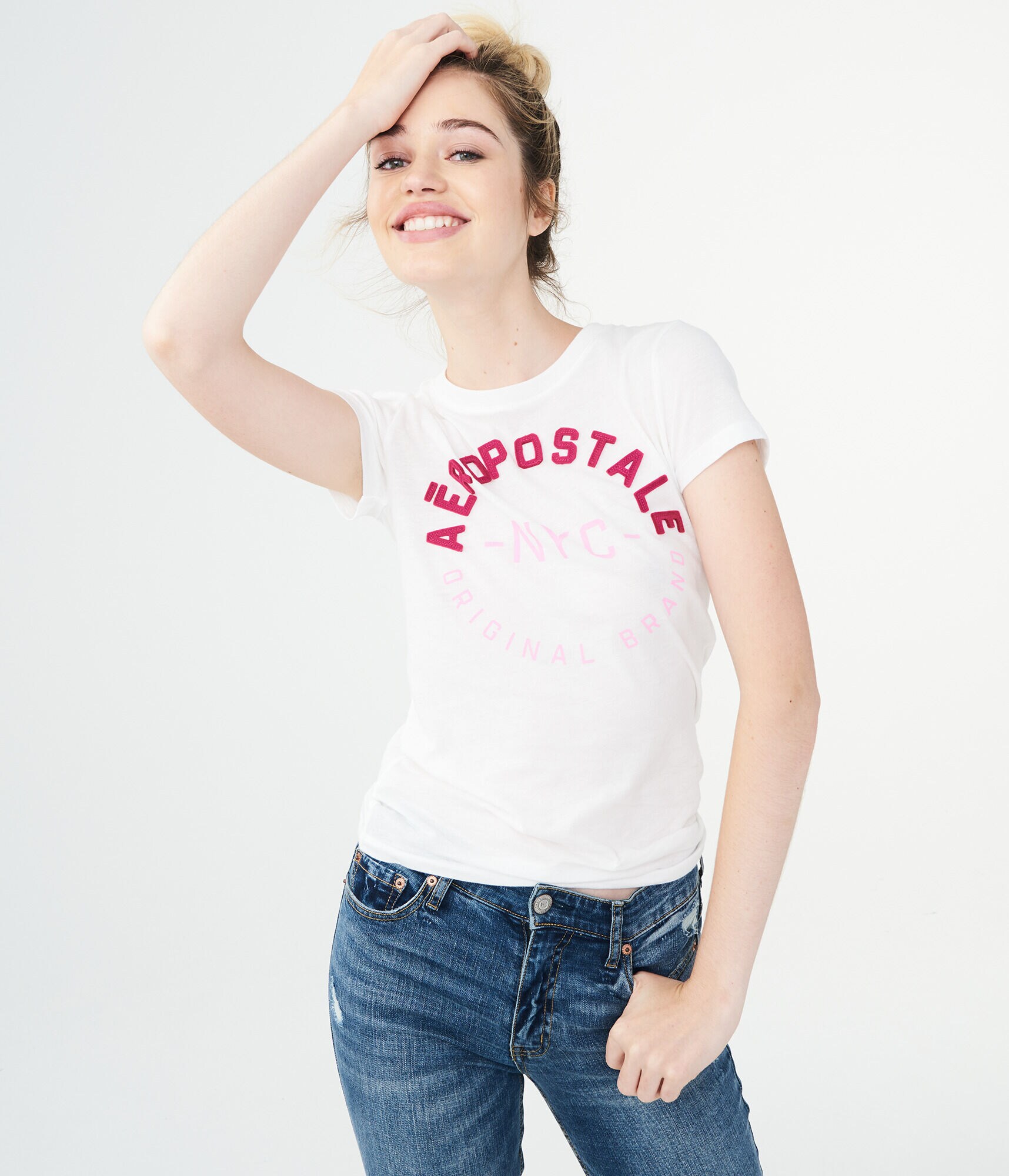 Aeropostale Original Brand Circle Graphic Tee