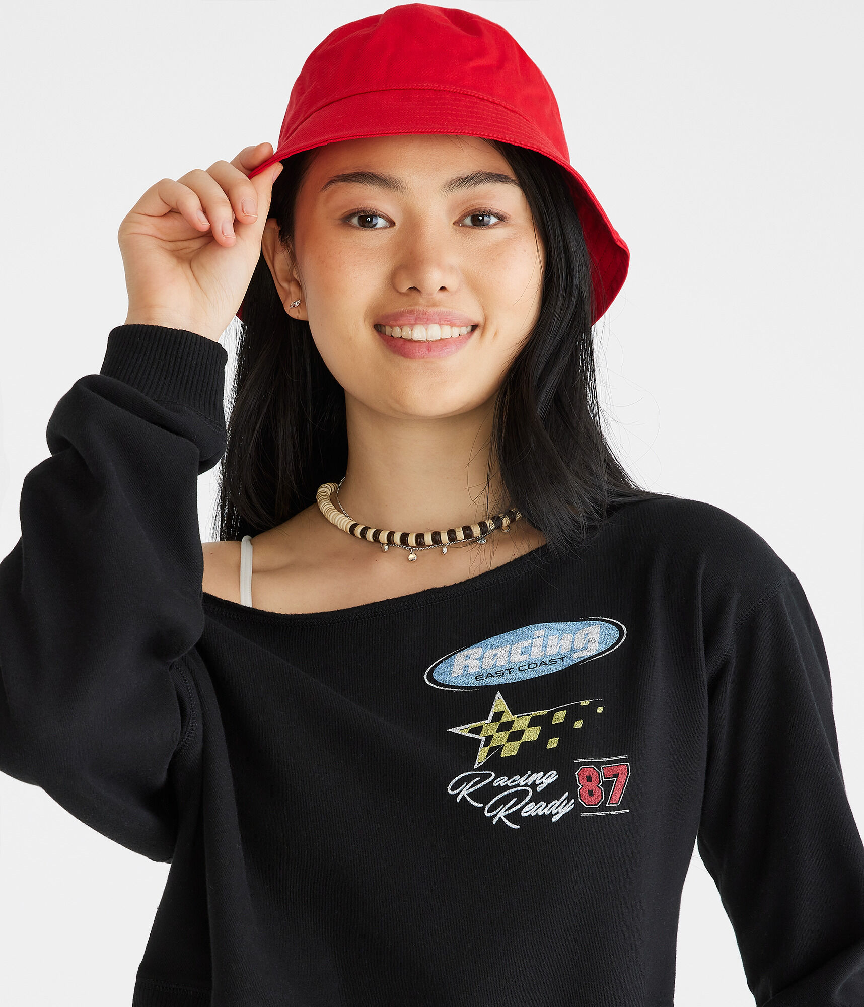 ACYM A logo off shoulder スウェット A logo off shoulder スウェット | ACYM ONLINE SHOP