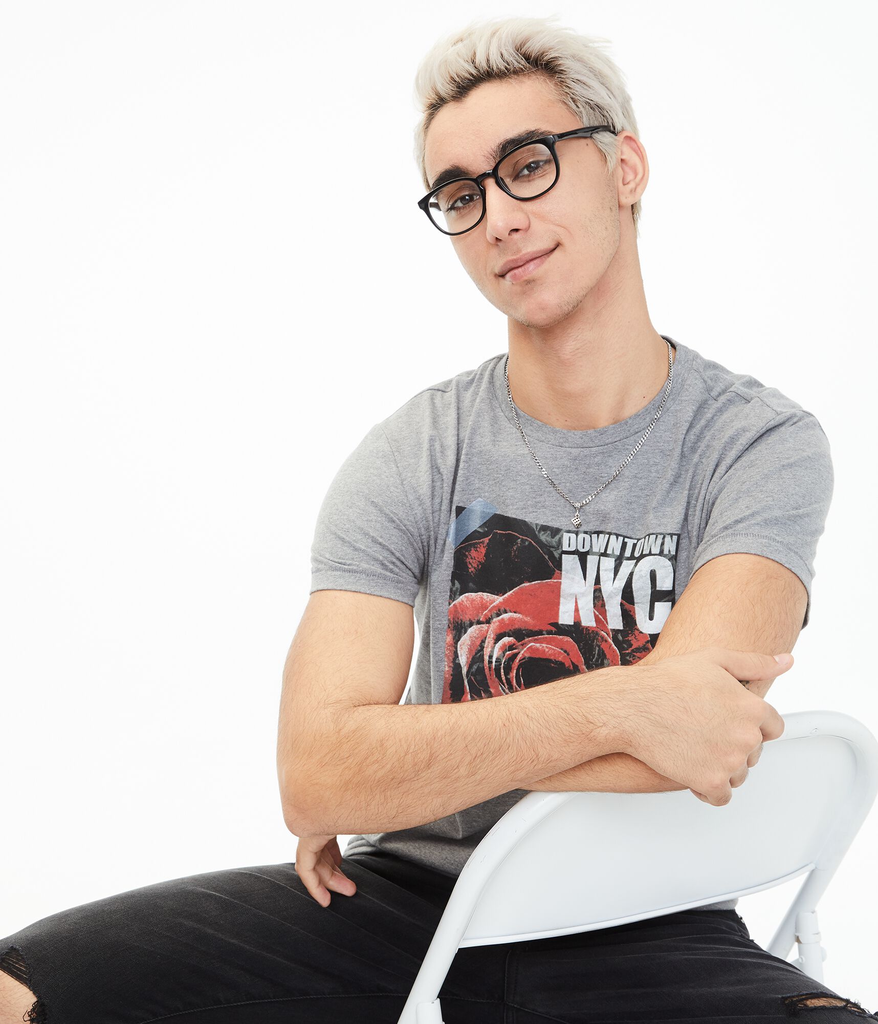 Downtown NYC Rose Graphic Tee