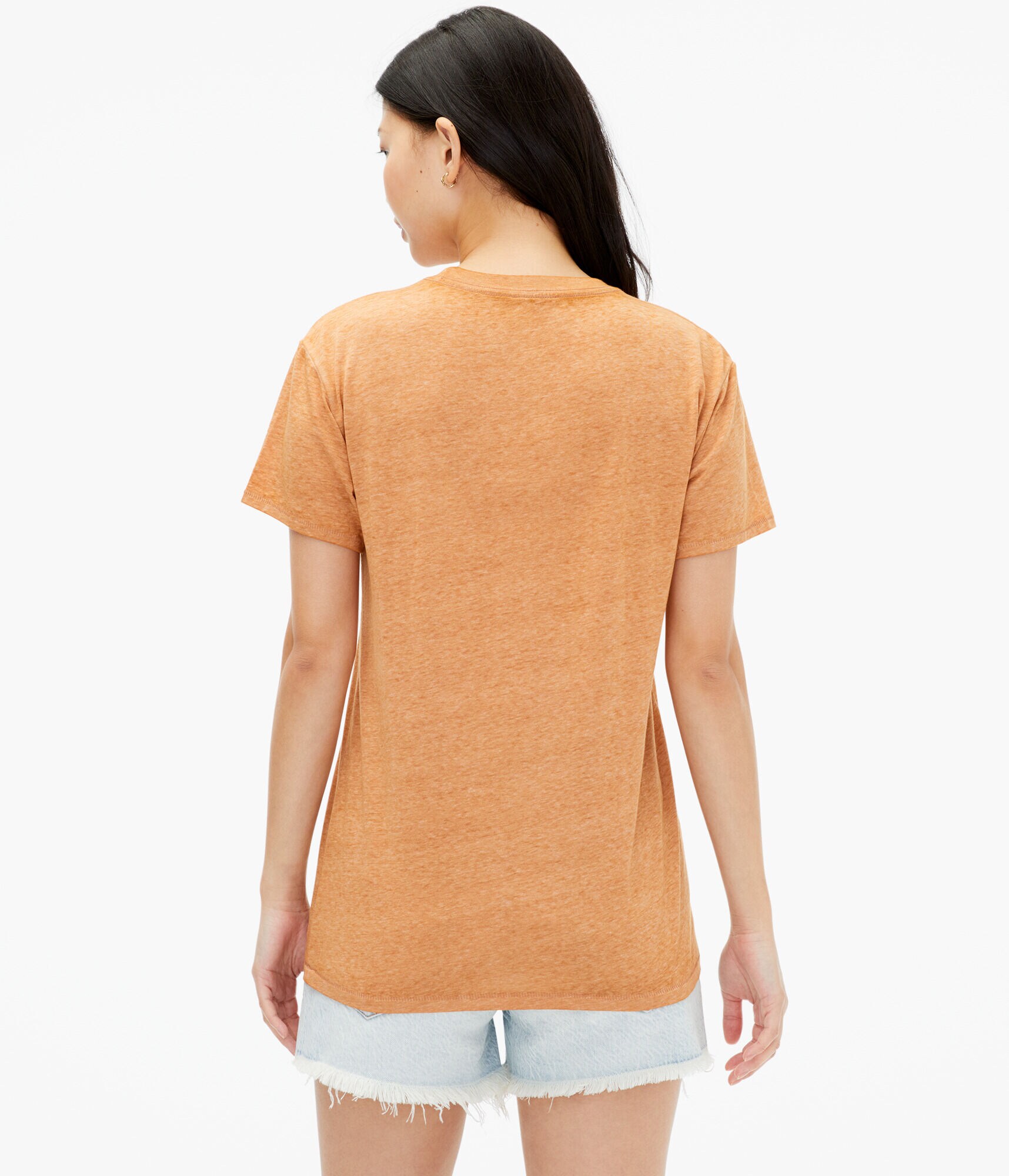 Heathered Loose Fit Crew Tee