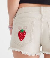 Vintage Low-Rise Denim Shorty Shorts