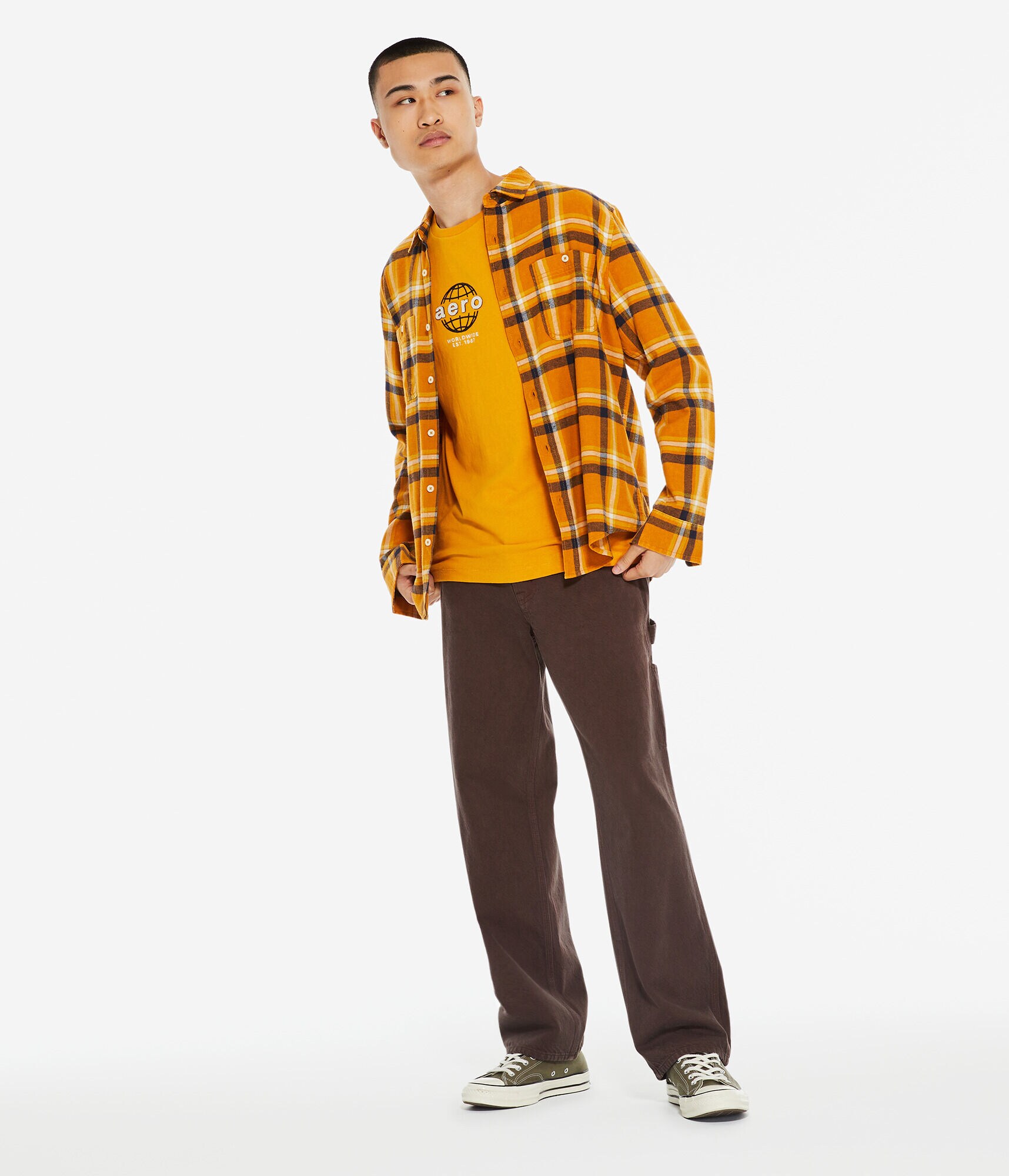 Aeropostale Globe Logo Appliqu&eacute; Graphic Tee