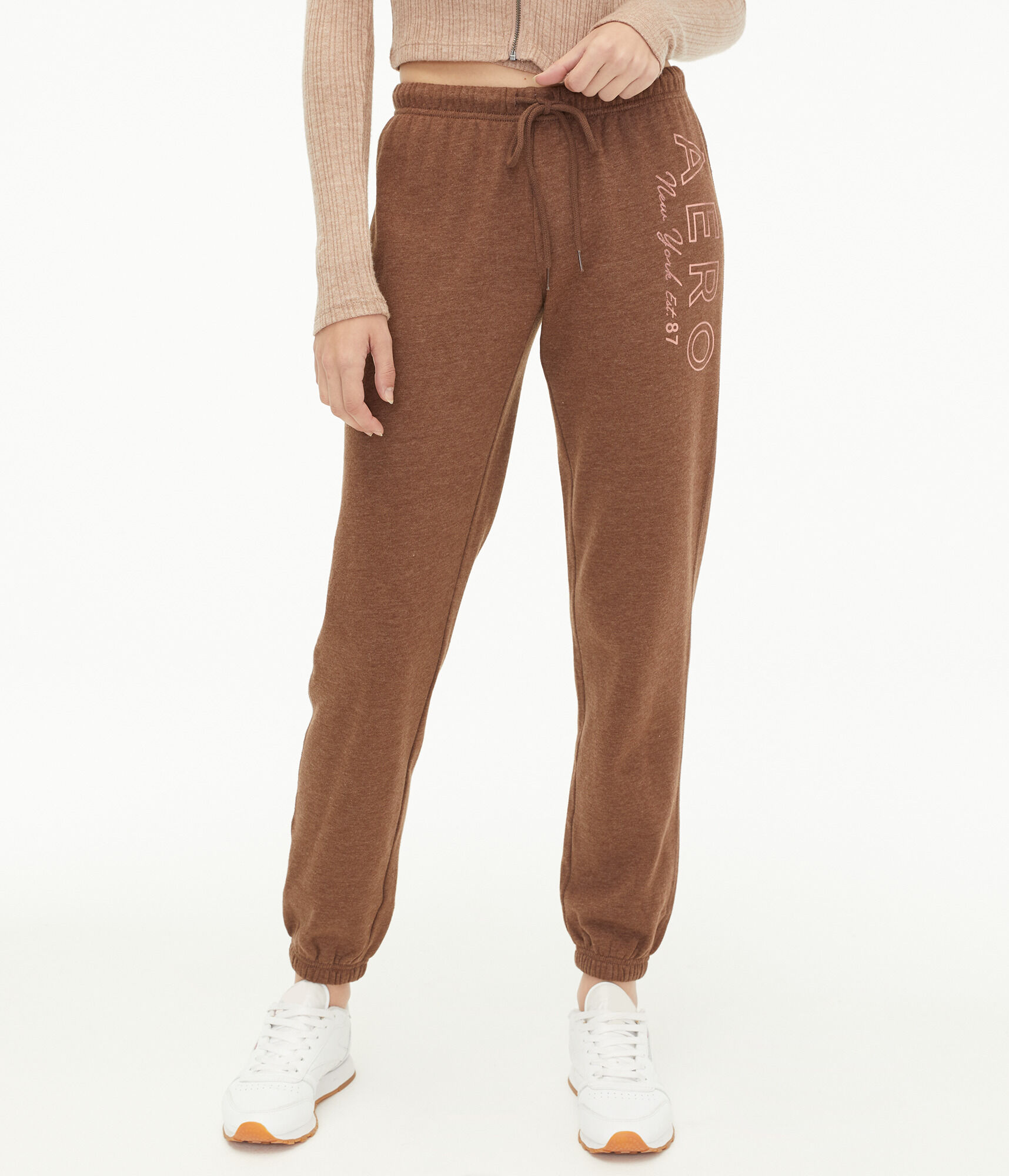 Aero New York Foil Cinched Sweatpants