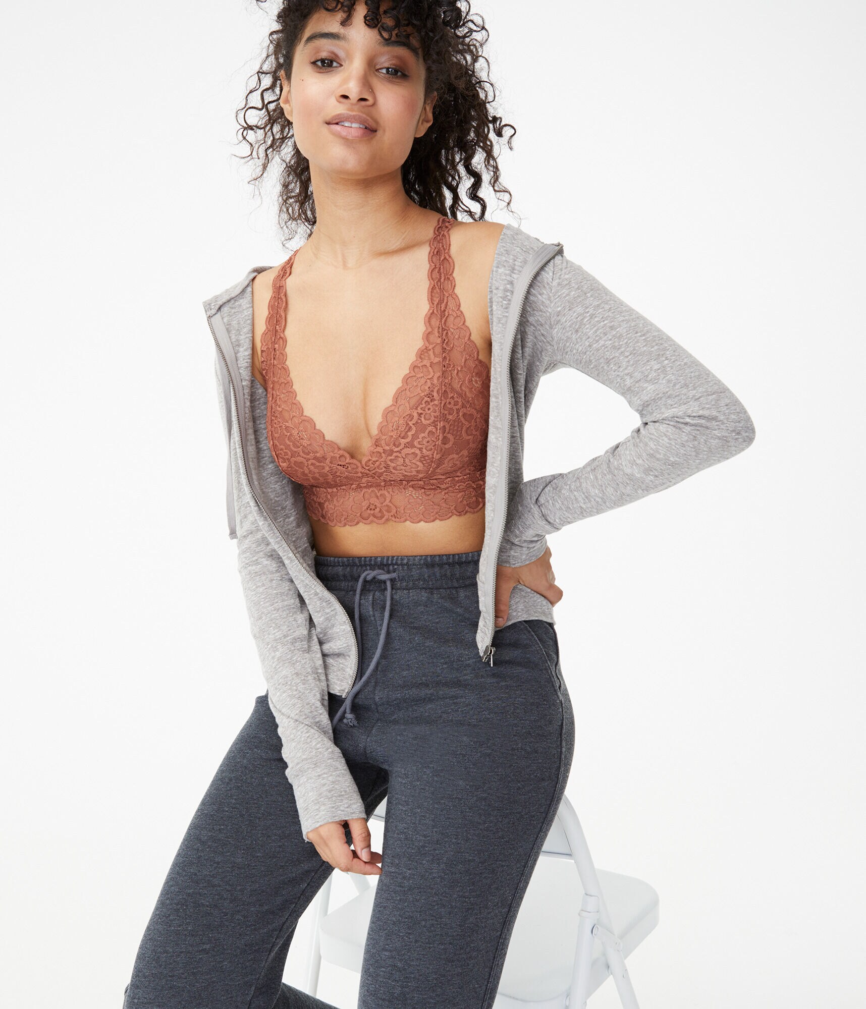 Lace Long-Line Bralette