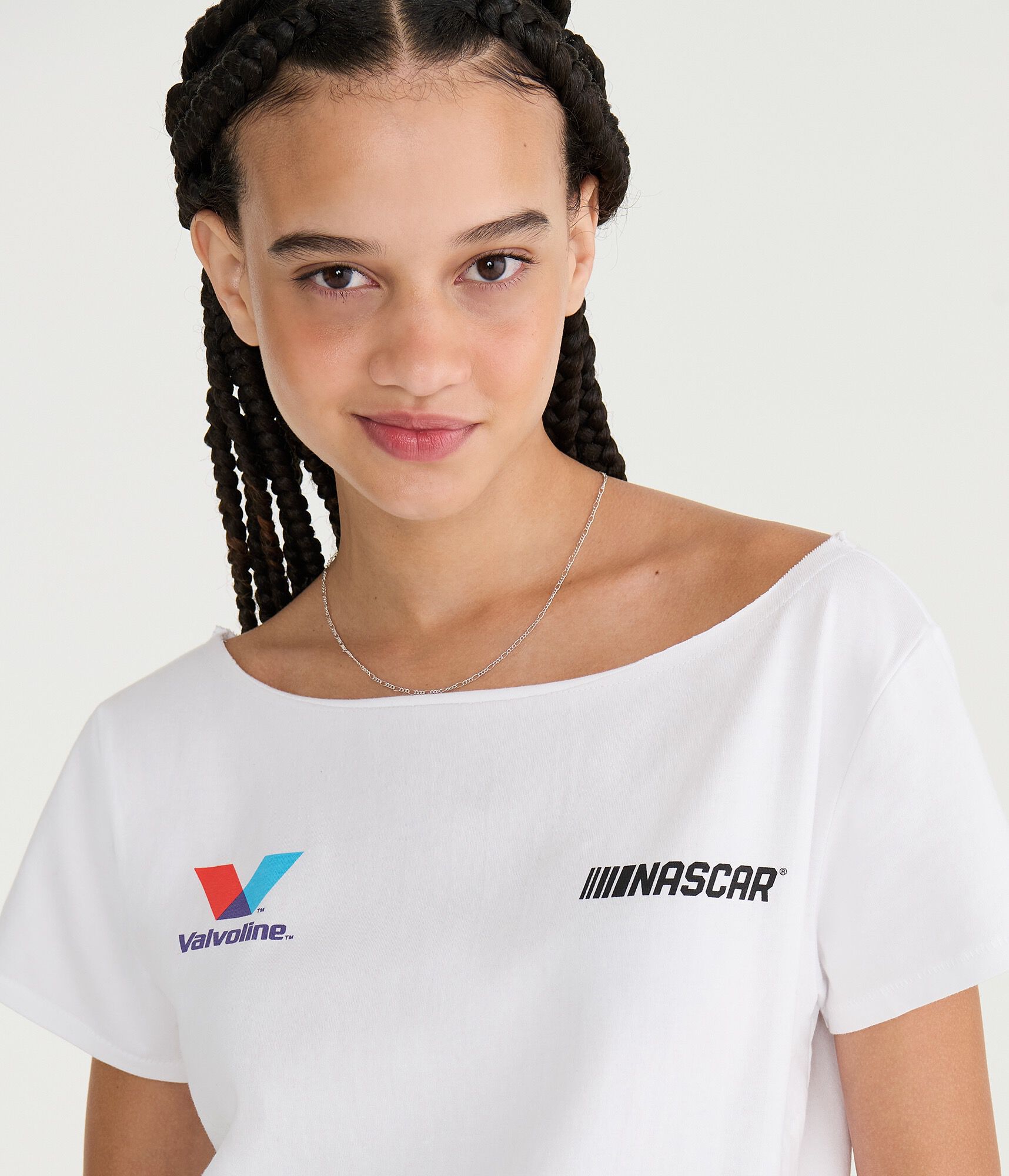 NASCAR Team Valvoline Off-The-Shoulder Graphic Tee