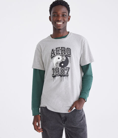Aero 1987 Yin Yang Graphic Tee Aero 1987 Yin Yang Graphic Tee