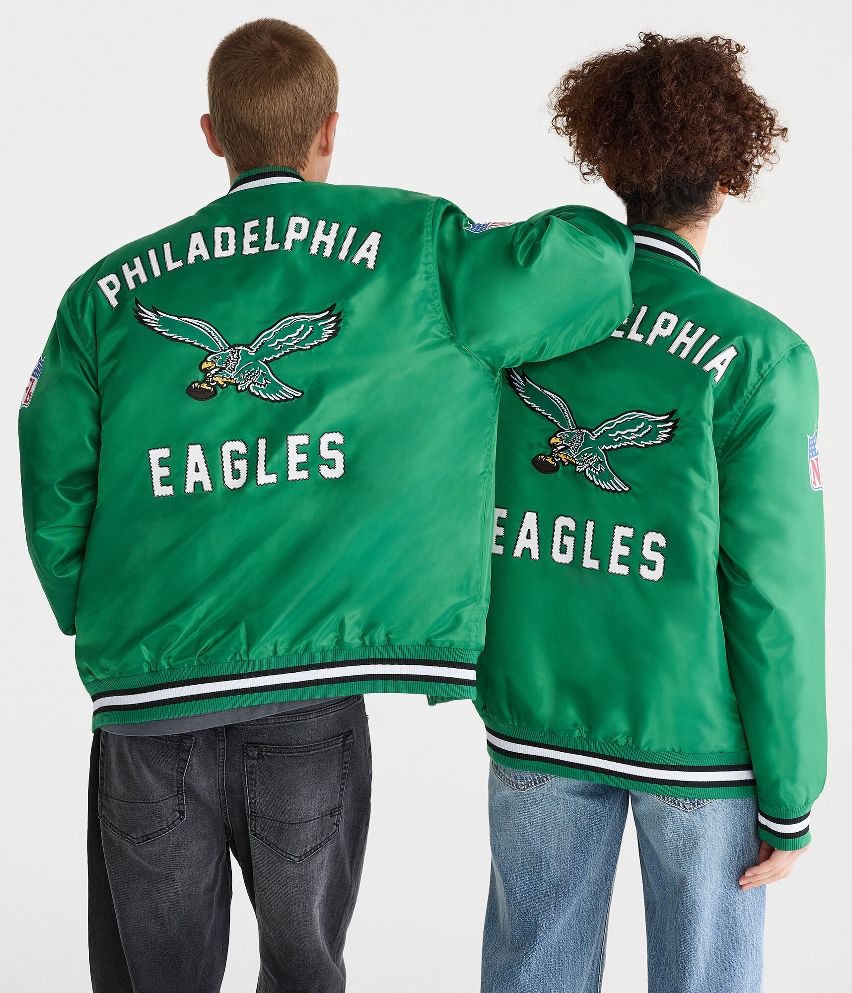 Philadelphia Eagles Satin Bomber Jacket