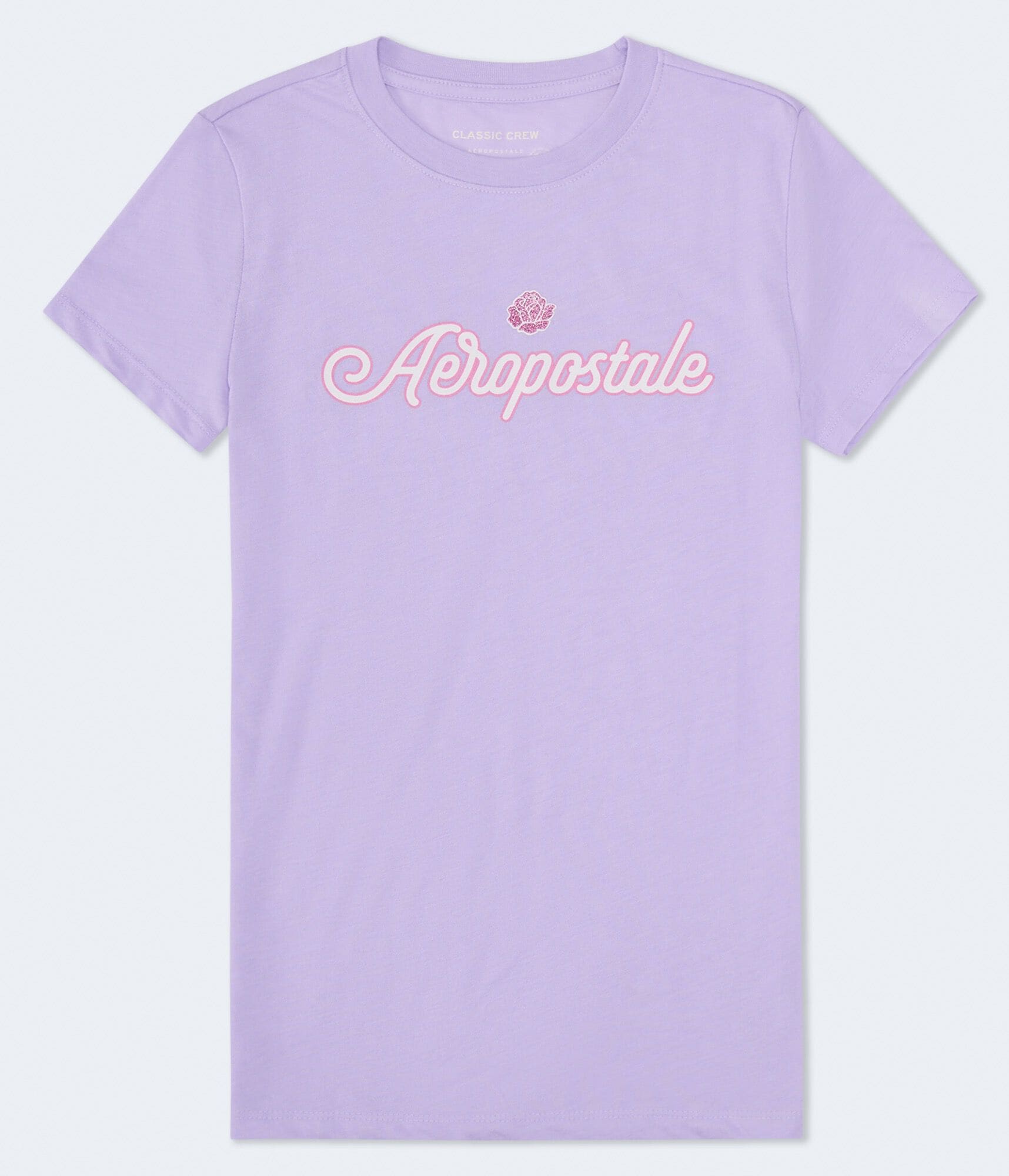 Aeropostale Glitter Rose Graphic Tee