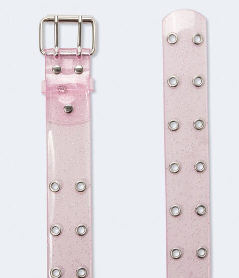 Vinyl Glitter Grommet Belt Vinyl Glitter Grommet Belt