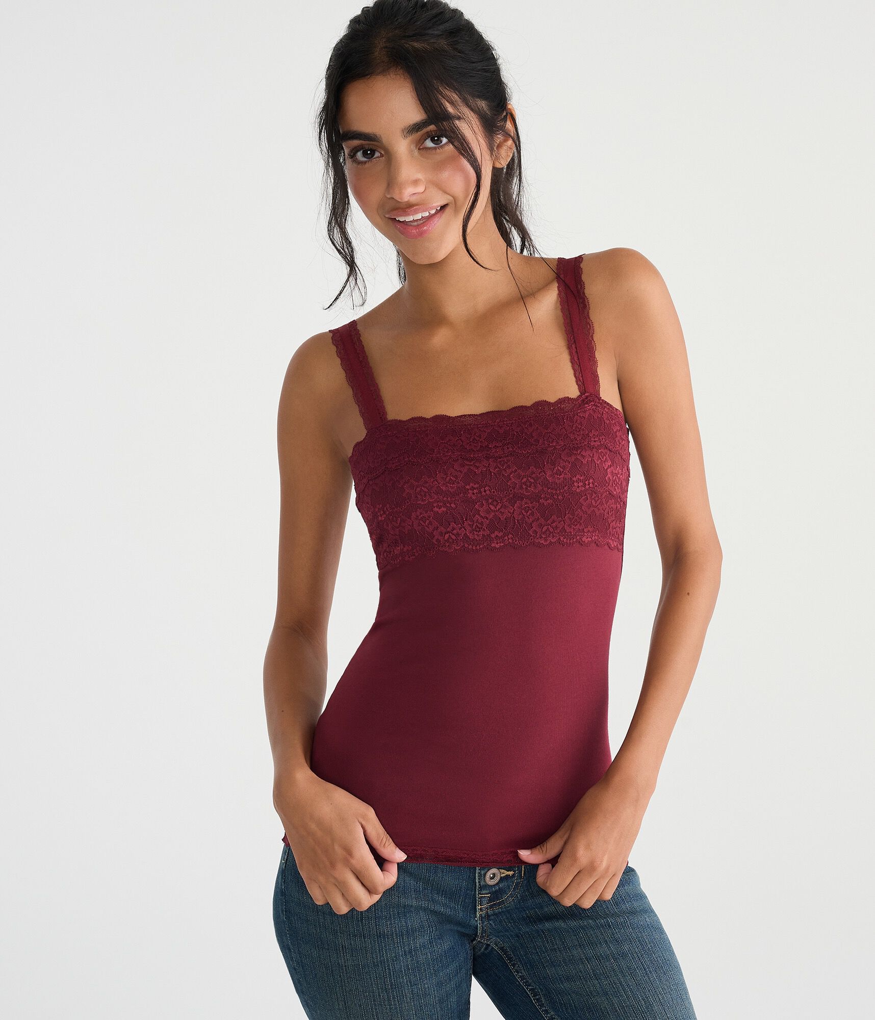 Lace Square-Neck Cami