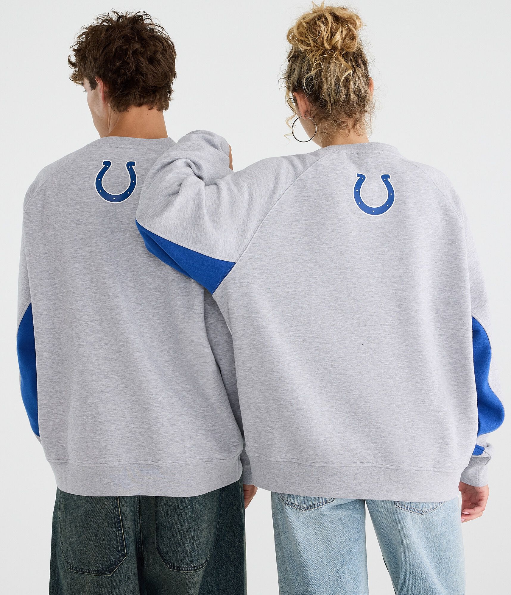 Indianapolis Colts Colorblock Crew Sweatshirt