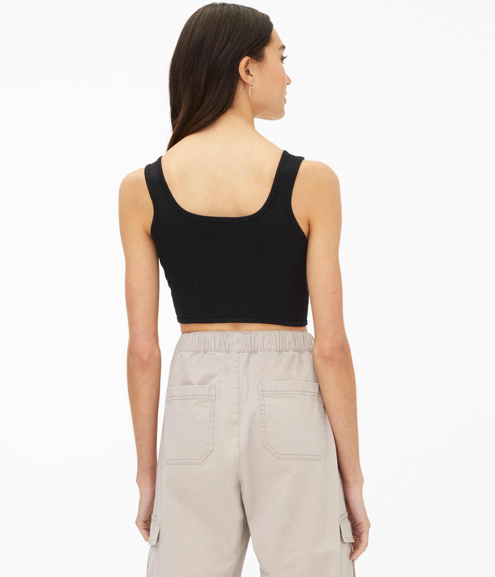 Reversible Seamless Twisted Cropped Tank