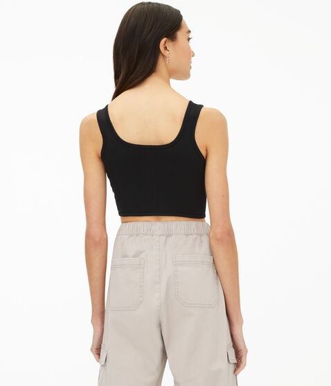 Reversible Seamless Twisted Cropped Tank Reversible Seamless Twisted Cropped Tank