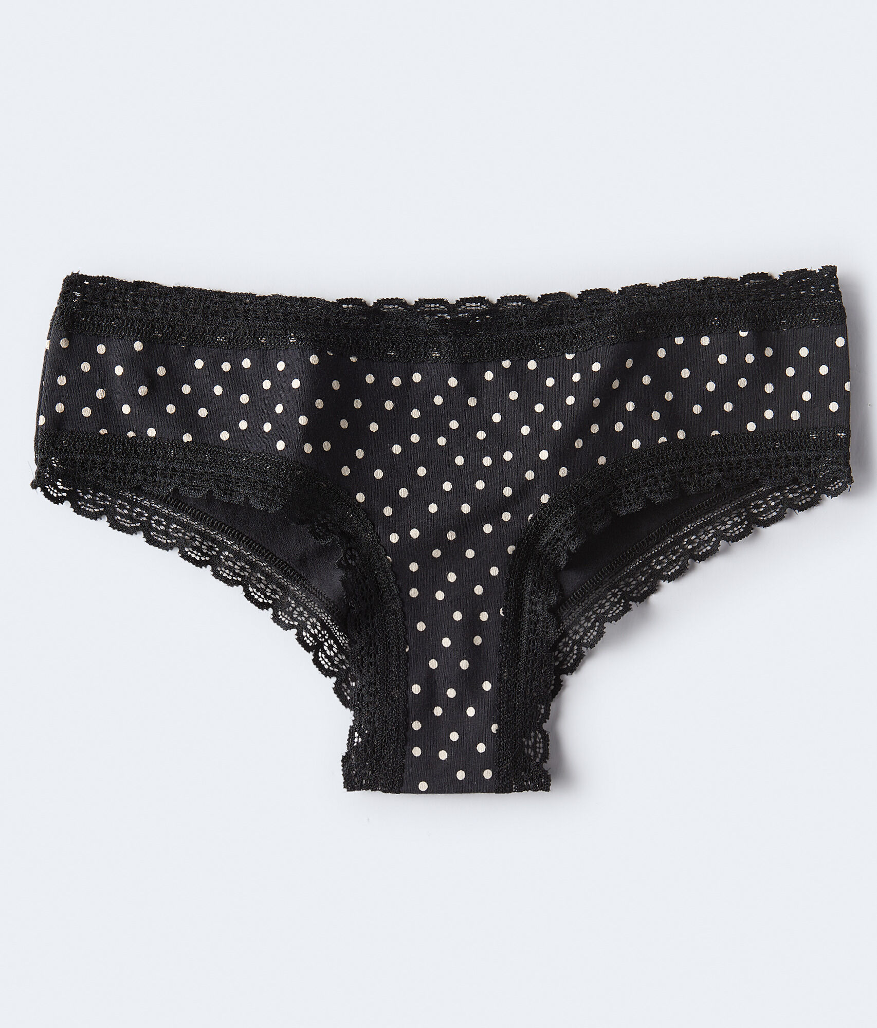 Dot Lace-Trim Cheeky