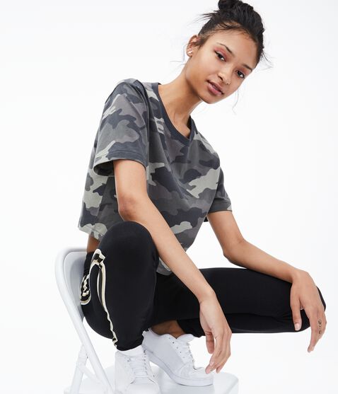 Camo Boxy Crew Tee Camo Boxy Crew Tee