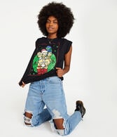 The Simpsons Holiday Wreath Boyfriend Graphic Tee