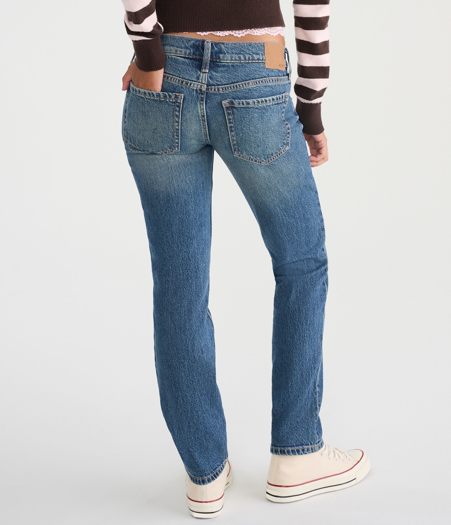 Super Low-Rise Straight Jean