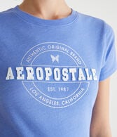 Aeropostale Circle Appliqué Graphic Tee