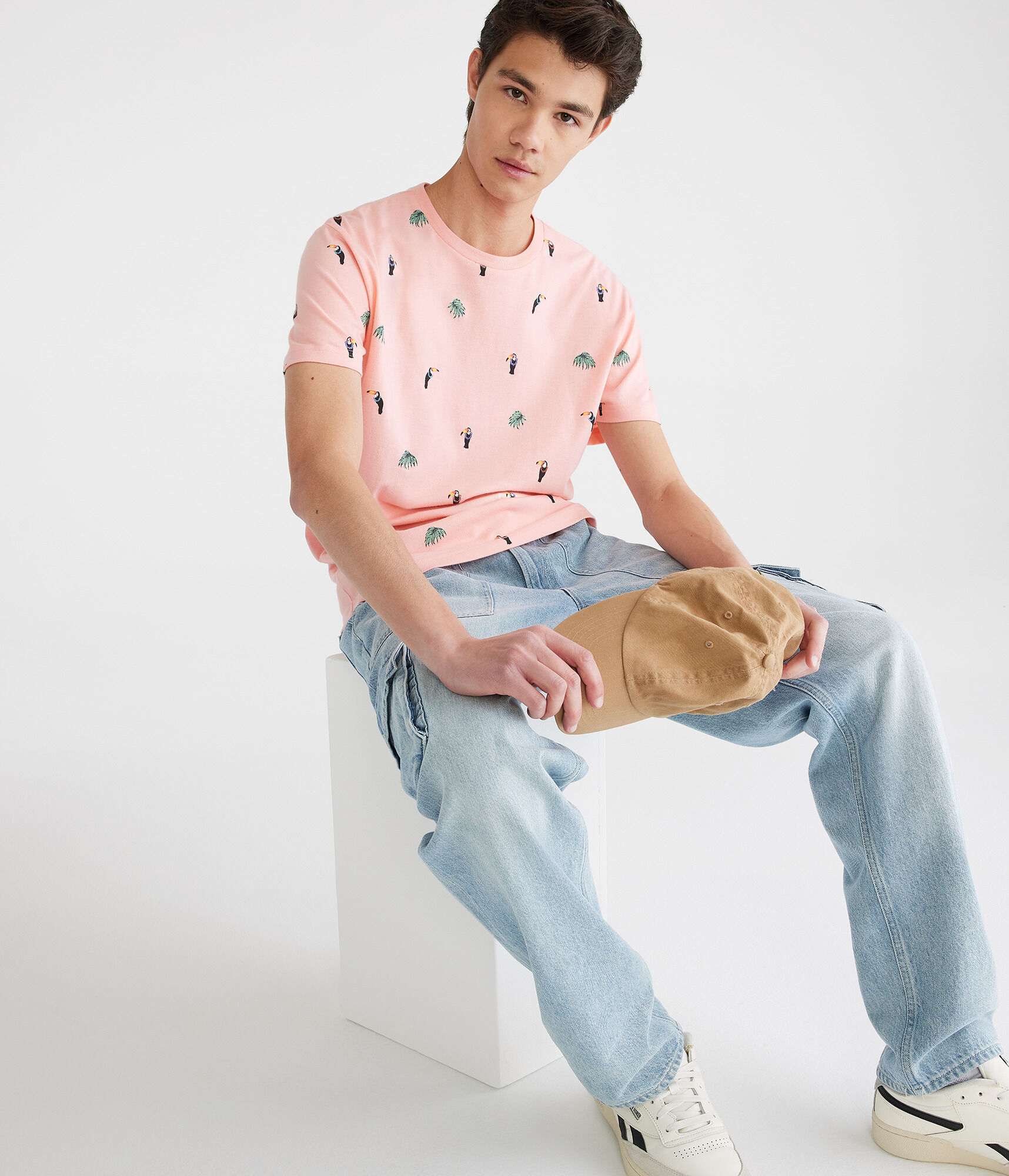 Toucan Palms Print Graphic Tee