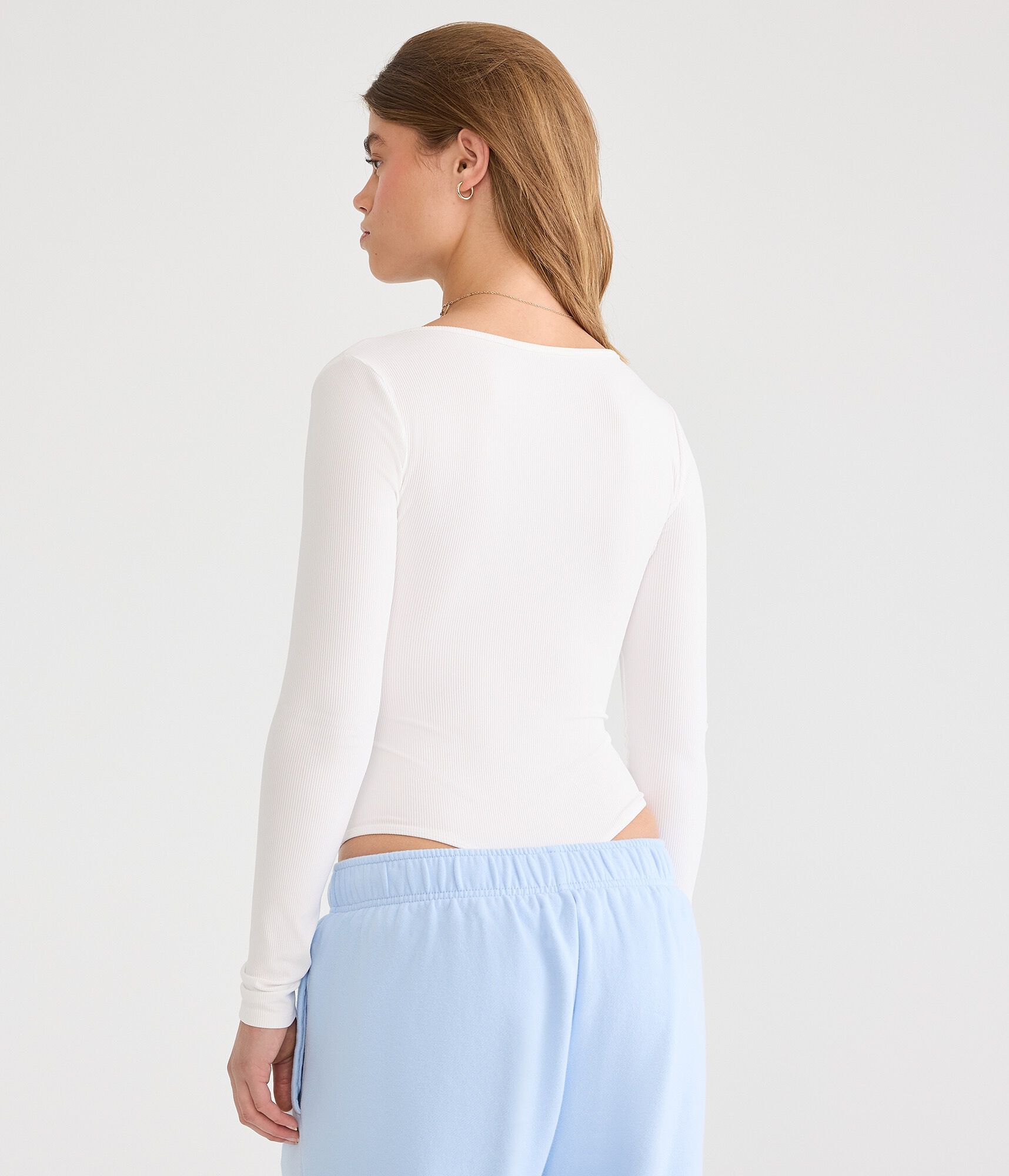 Long Sleeve Henley Bodysuit