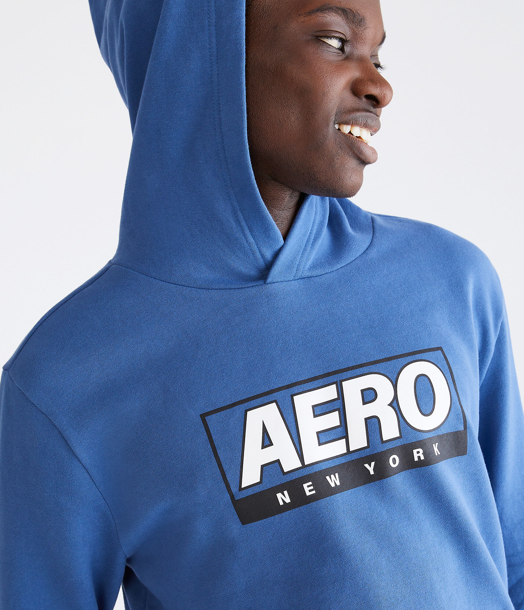 Aero New York Box Logo Pullover Hoodie