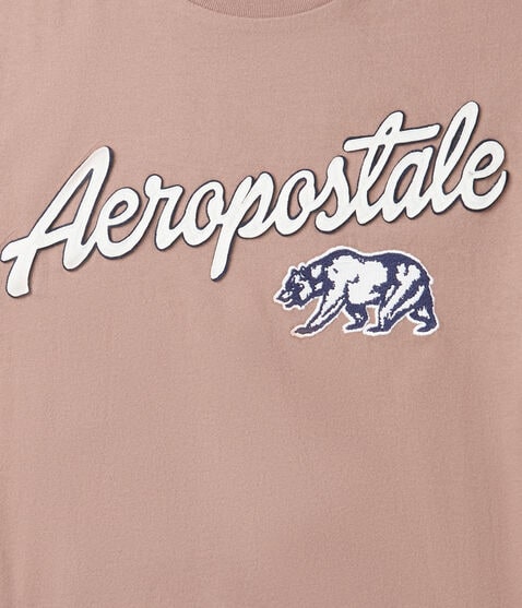 Aeropostale Cali Bear Appliqué Graphic Tee Aeropostale Cali Bear Appliqué Graphic Tee