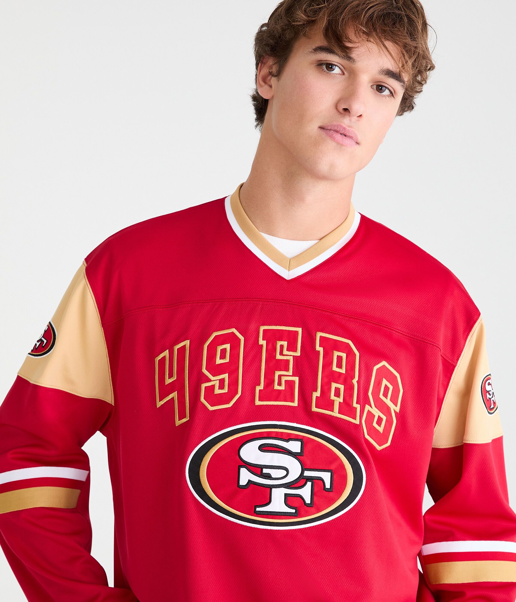 Long Sleeve San Francisco 49ers V-Neck Top