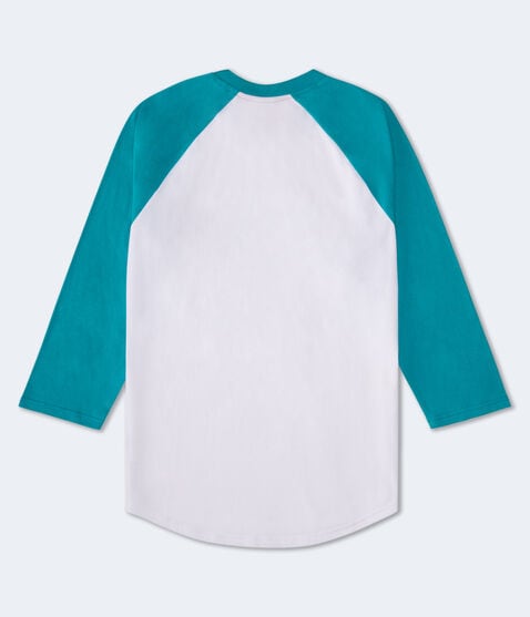 3/4 Sleeve Miami Dolphins Relaxed Raglan Tee 3/4 Sleeve Miami Dolphins Relaxed Raglan Tee