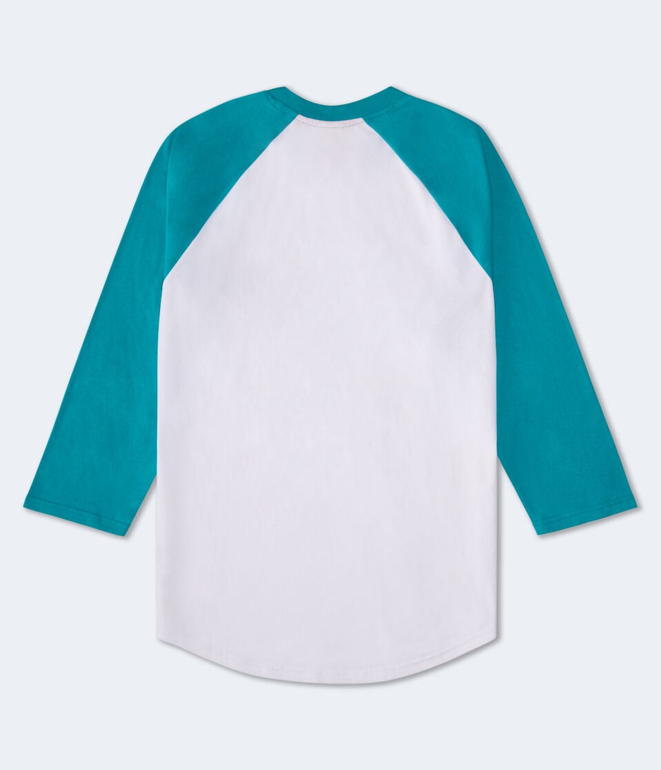 3/4 Sleeve Miami Dolphins Relaxed Raglan Tee