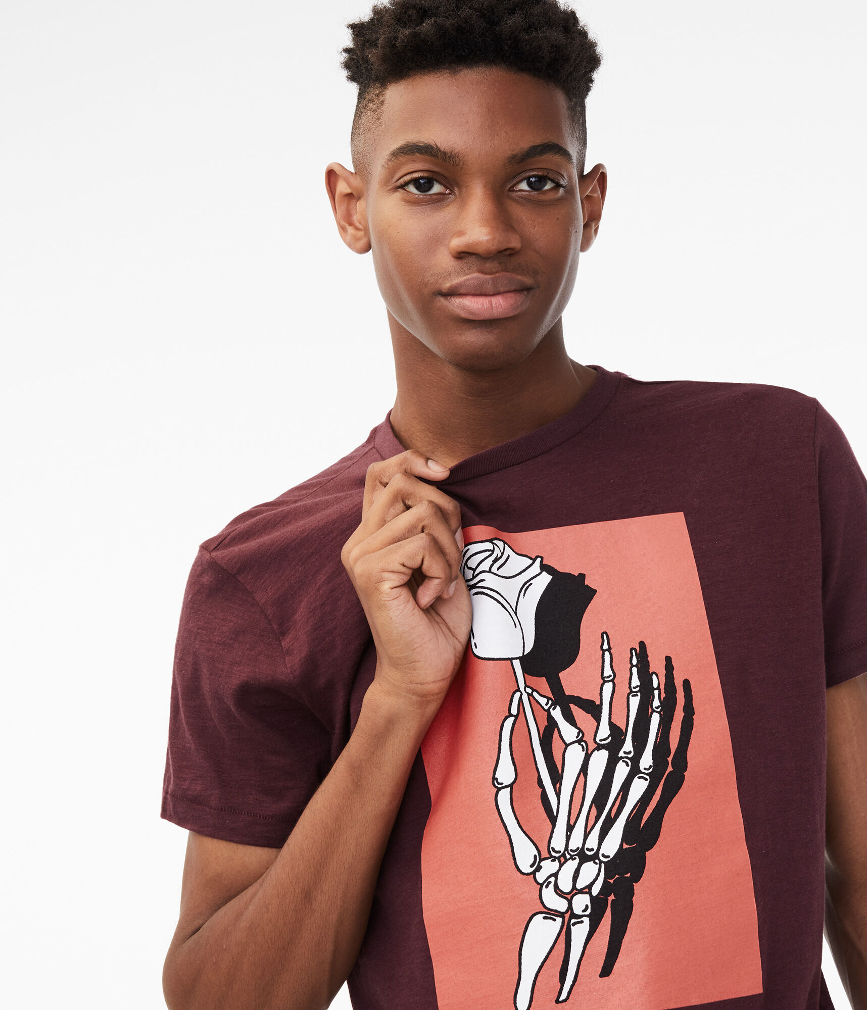 Skeleton Rose Graphic Tee