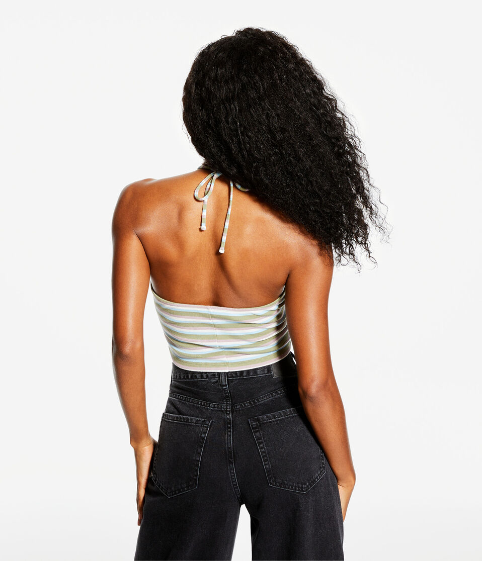 Striped Multiway Crop Top