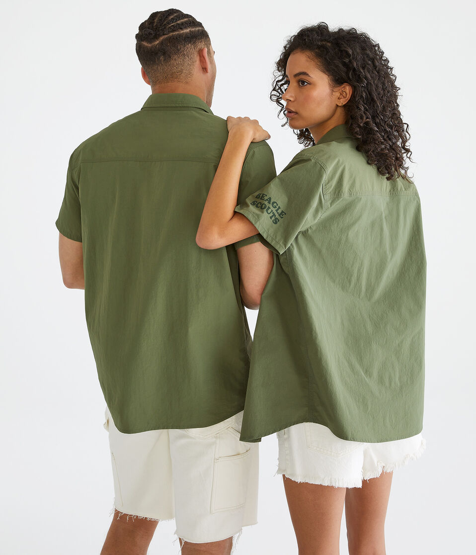 AERO | CAMP SNOOPY™ Canoe Patch Shirt