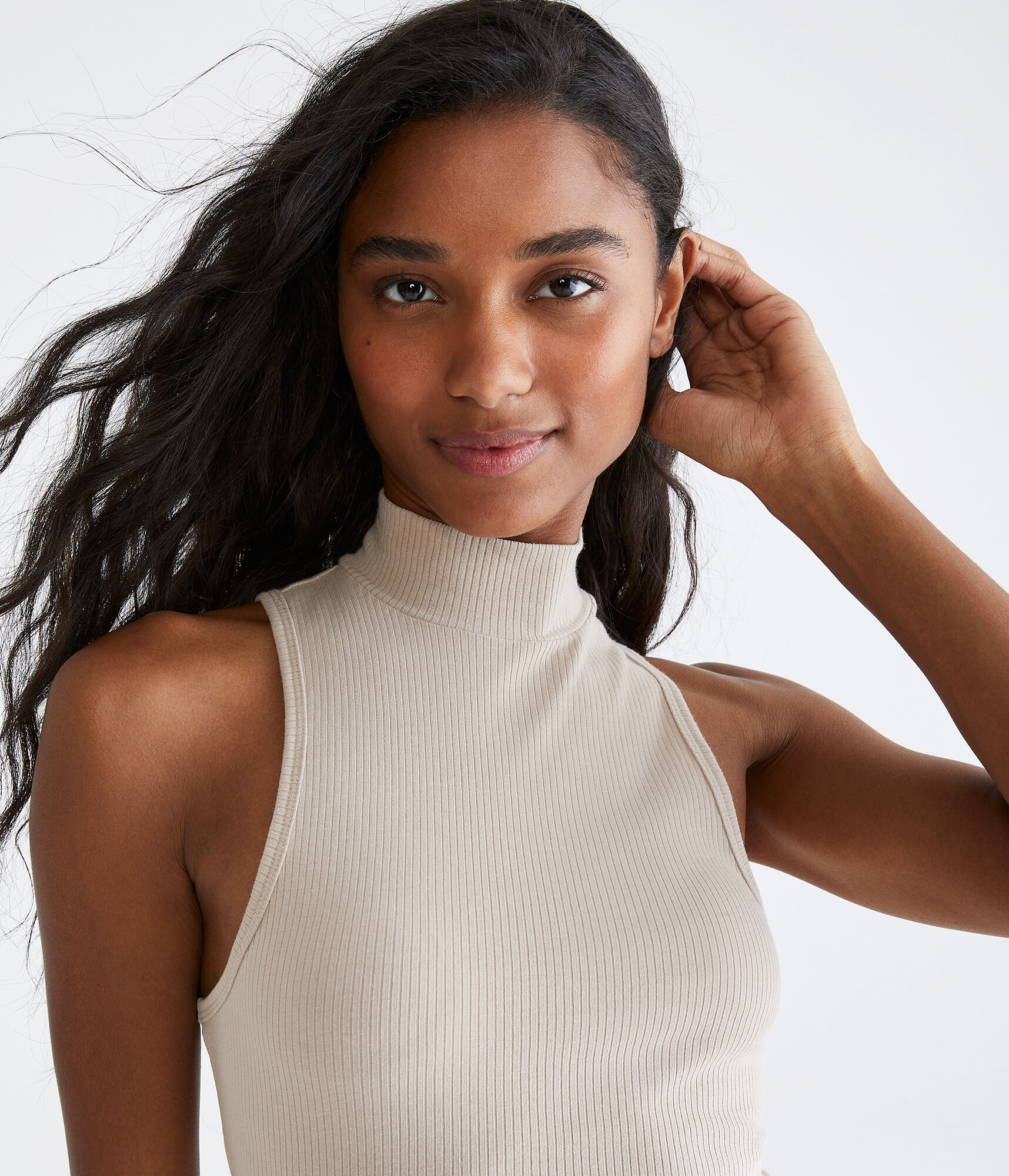 Seriously Soft Cropped Mock-Neck Tank