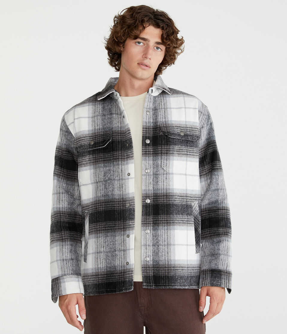 Brushed Plaid Flannel Shacket