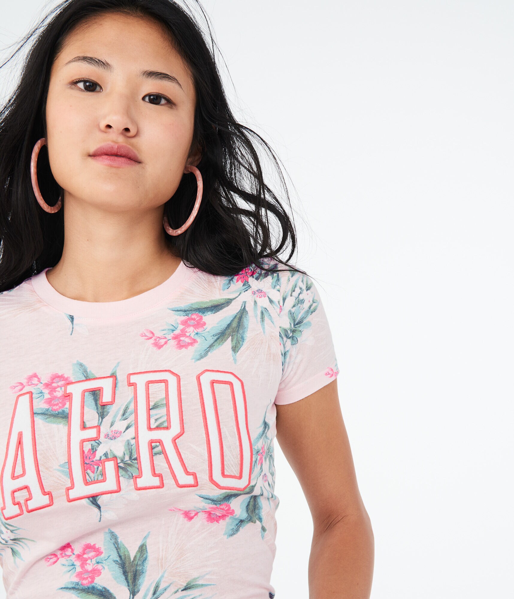 Floral Aero Logo Graphic Tee