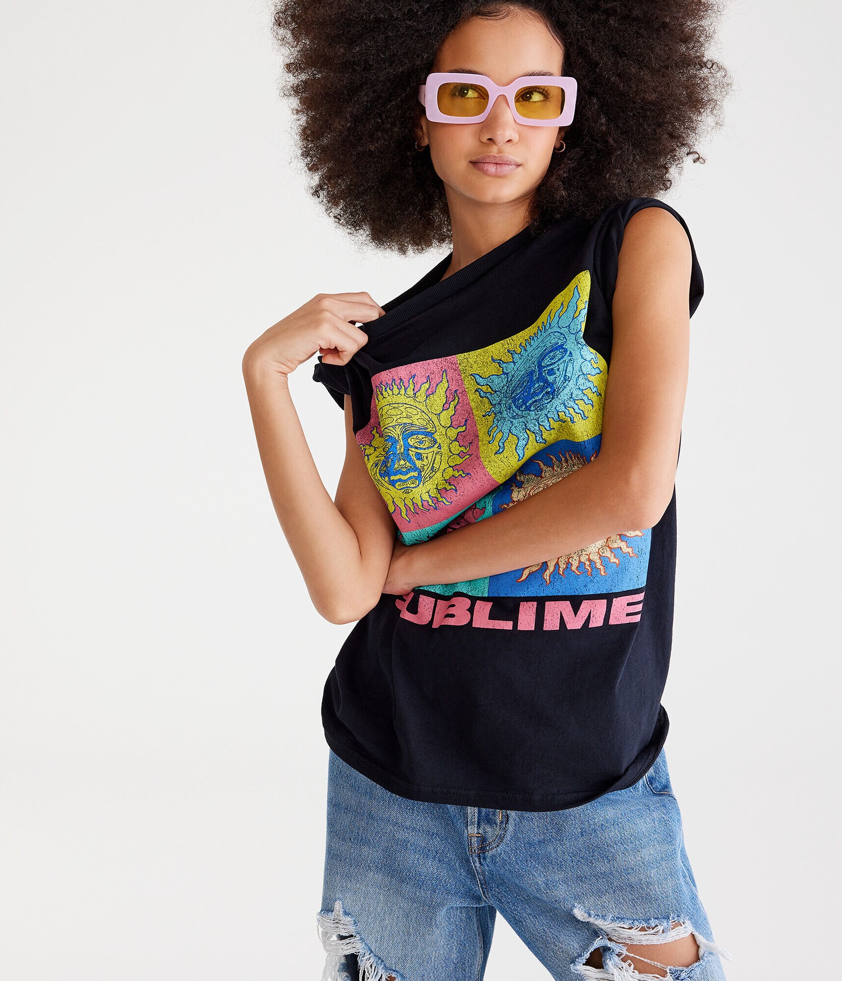 Sublime Sun Pop Art Boyfriend Graphic Tee