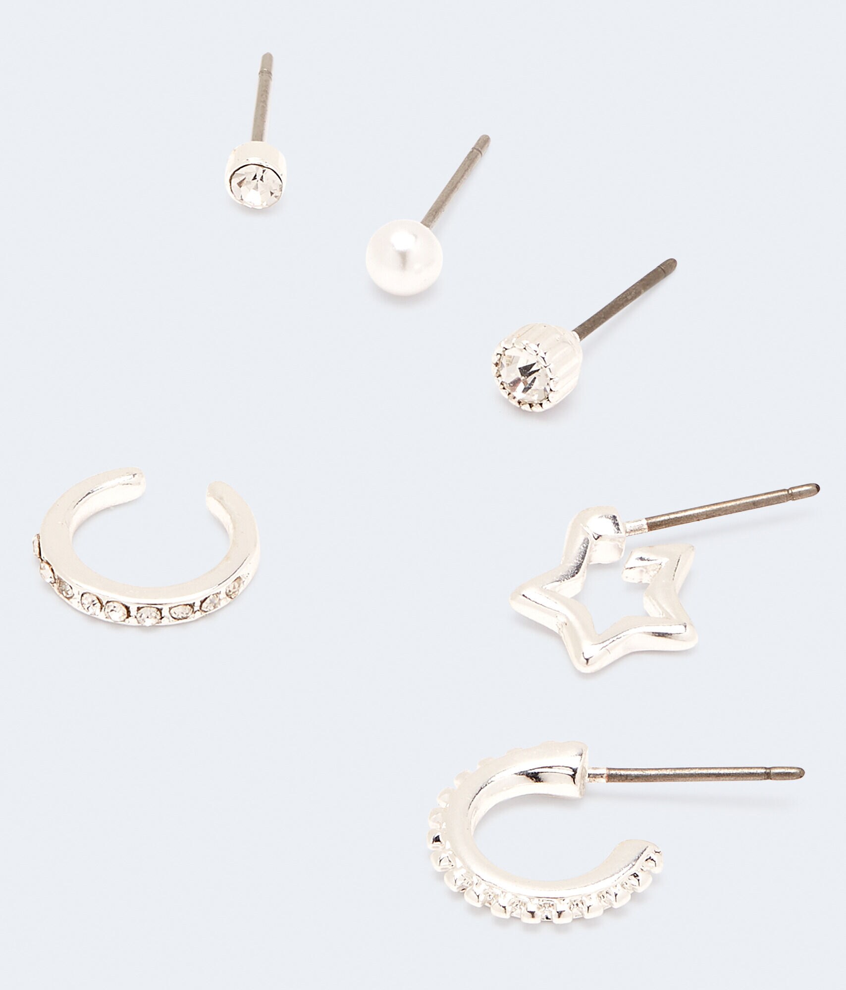 Rhinestone Stud &amp; Cuff Singles 6-Pack