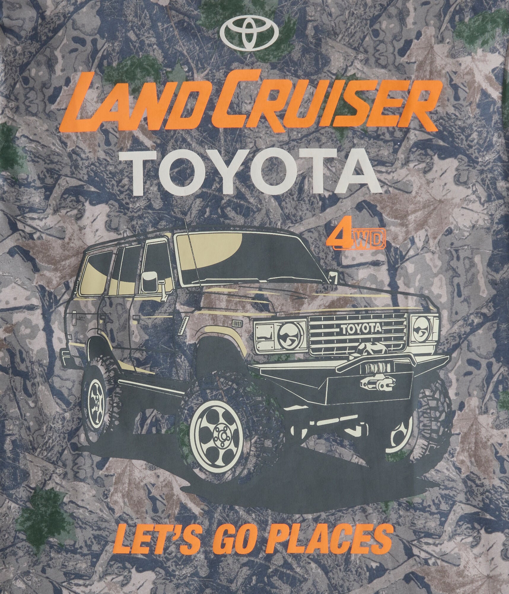 Long Sleeve Toyota Land Cruiser Camo Graphic Tee
