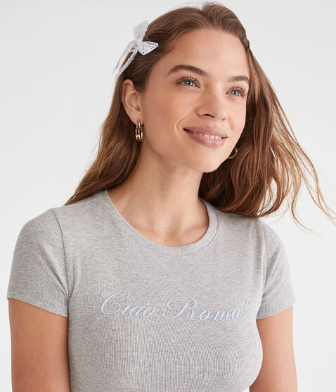 Seriously Soft Ciao Roma Baby Tee Seriously Soft Ciao Roma Baby Tee
