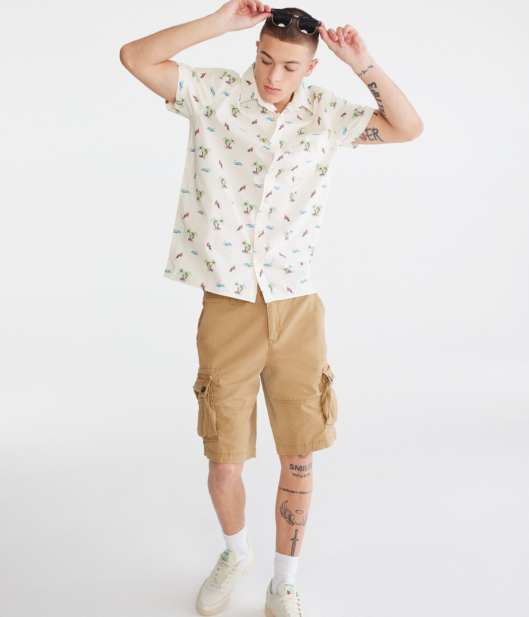 Parrot Island Print Shirt