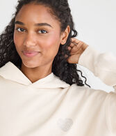 Cloud Soft Rhinestone Heart Pullover Hoodie