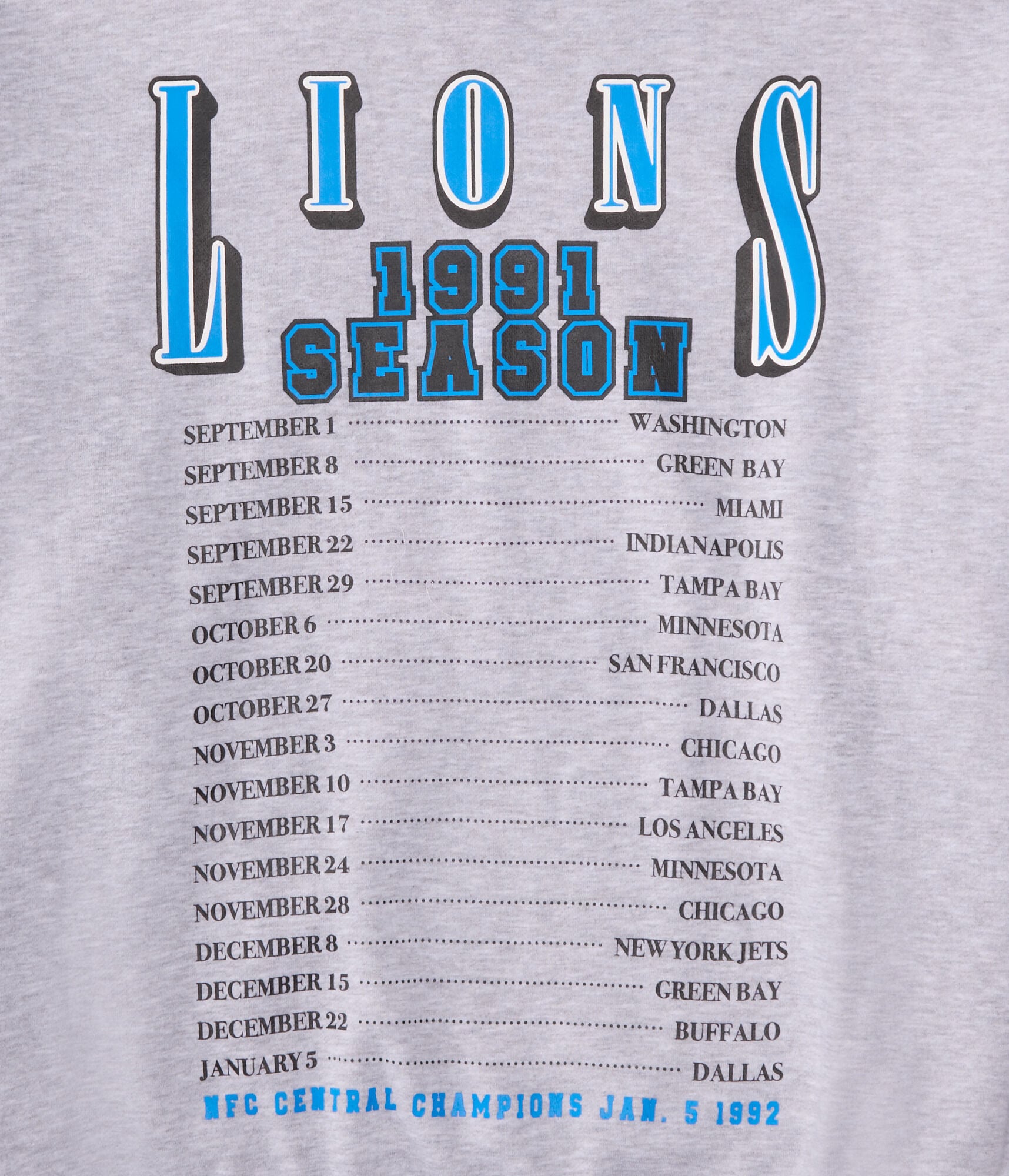 Detroit Lions 1991 Season Pullover Hoodie