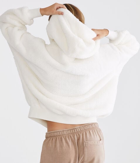 Sherpa Oversized Full-Zip Hoodie Sherpa Oversized Full-Zip Hoodie