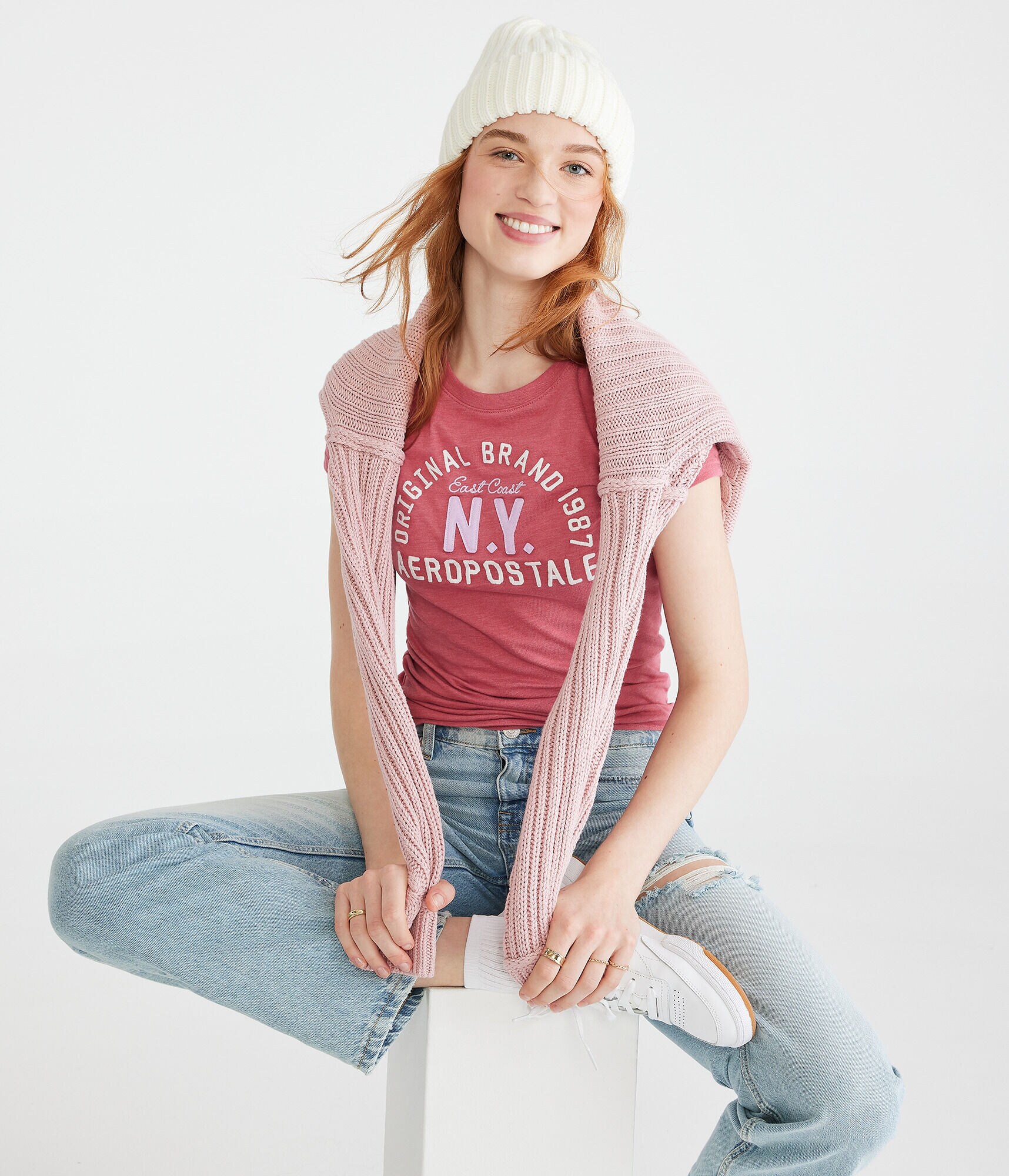 Aeropostale Original Brand Appliqu&eacute; Graphic Tee