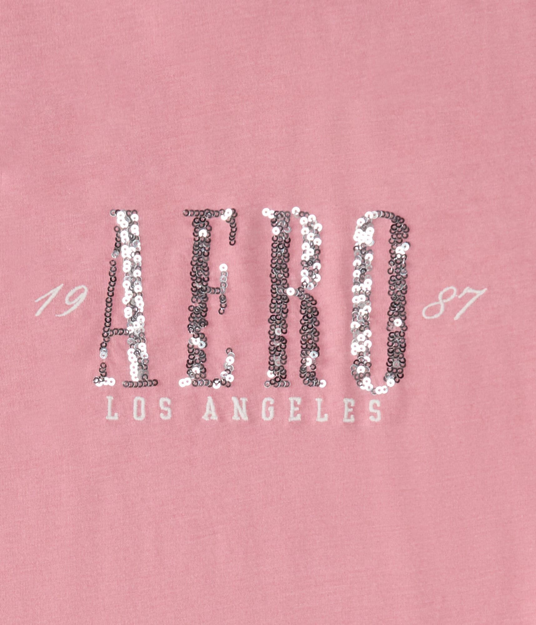 Aero Los Angeles Sequin Graphic Tee