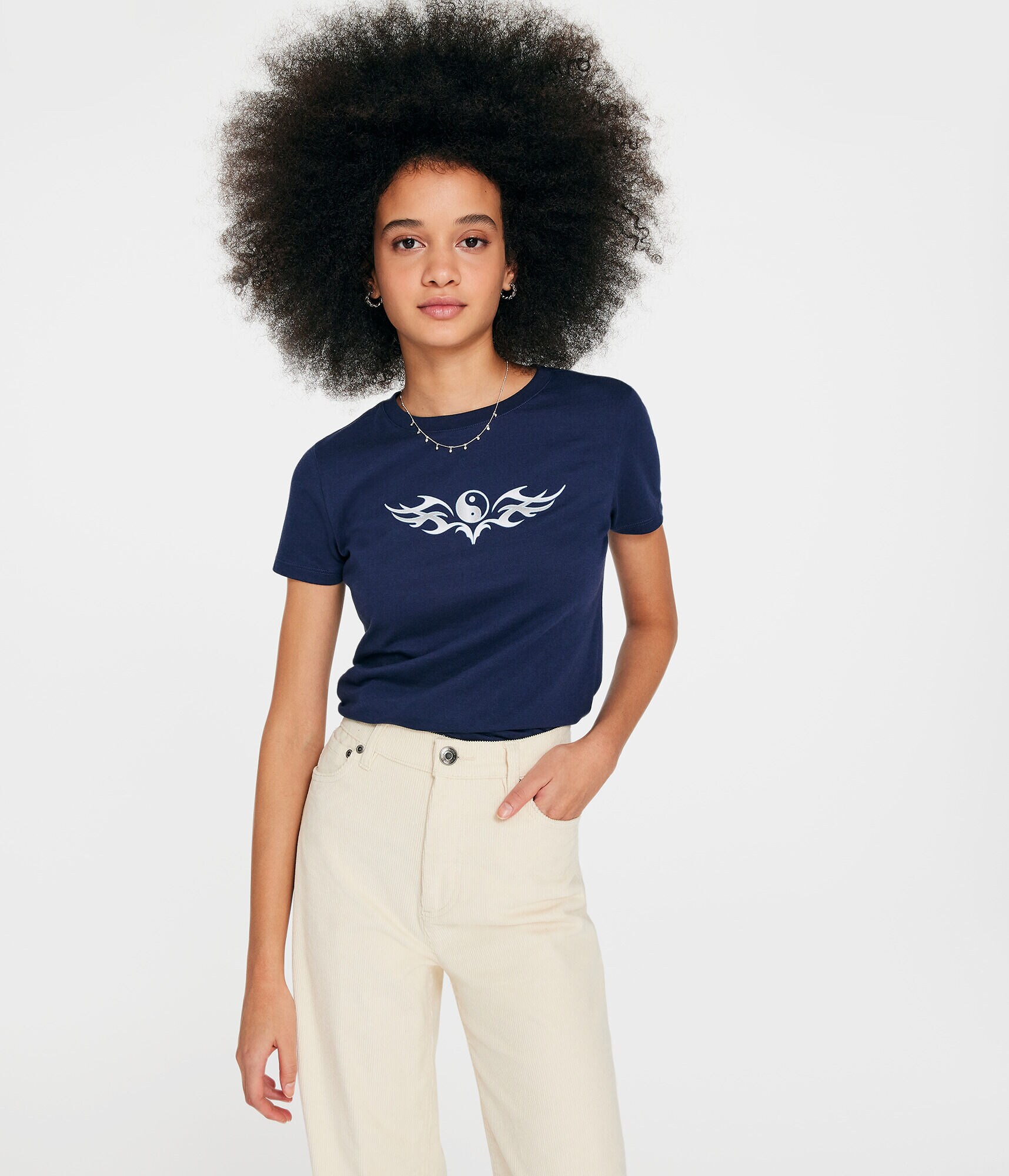 Foil Yin-Yang Graphic Tee