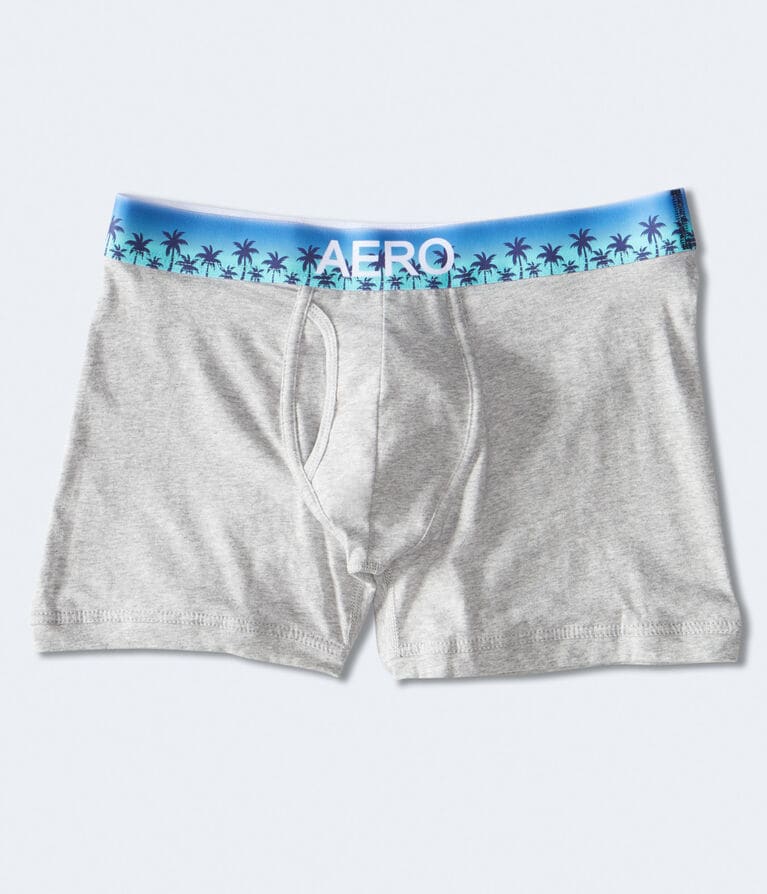 Palm Tree Waistband Knit Boxer Briefs