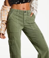 Low-Rise Flare Utility Cargo Pants