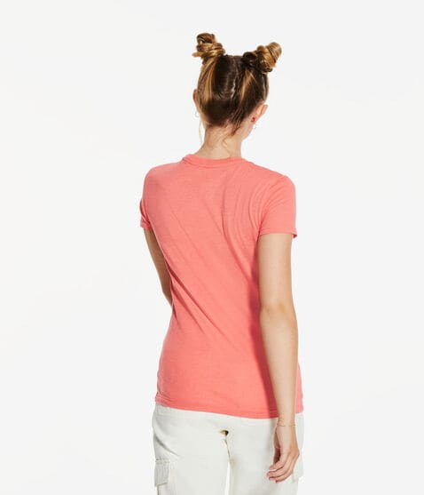 Aeropostale Flower Foil Graphic Tee Aeropostale Flower Foil Graphic Tee