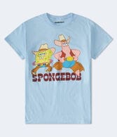 SpongeBob Cowboy Relaxed Graphic Tee